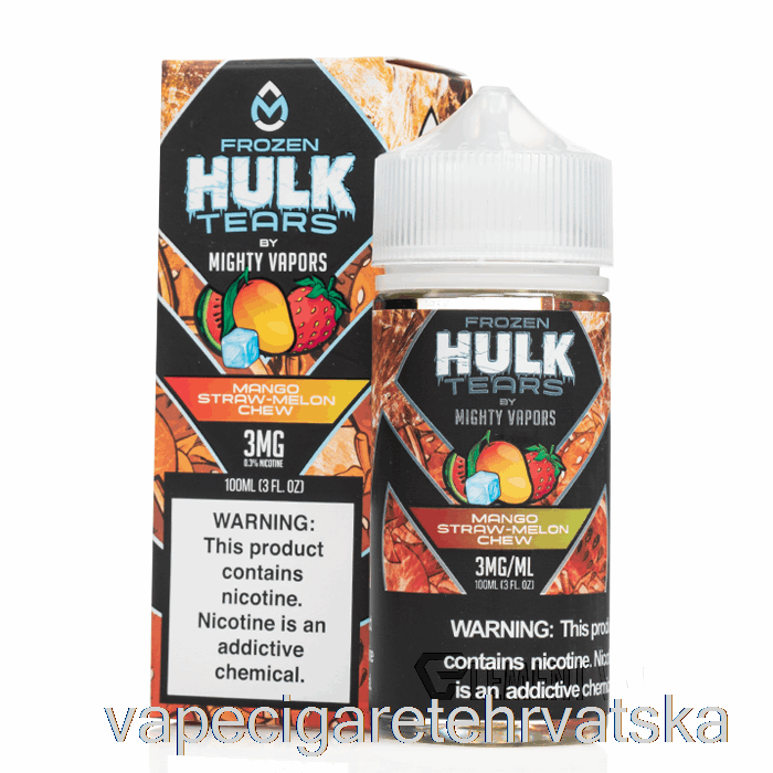 Vape Cigarete Smrznuti Mango Slamka Dinja Za žvakanje - Hulk Tears - 100 Ml 3 Mg